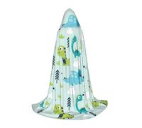 SDEGTHO Dinosaur Pattern Masquerade Ball Costume Hooded Cape For Teenagers Witch Vampire Wizard Cosplay Gear Long Cape