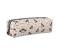 SDEGTHO Dog Bones Leather Pencil Case for Students, Stylish Printed Zippered Pouch for School Supplies, Back-to-School Season Essentials
