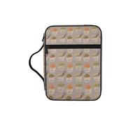 SDEGTHO Egg Cup Noodle Ramen Multifunctional Bible Organizer Bag with Inner Compartments Practical Book Bag for School Library