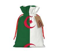 SDEGTHO Flag Of Algeria 1pcs Durable Material Tote Bag 8.3x11.8in With Drawstring Choice For Halloween Stylish Gift