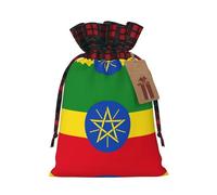 SDEGTHO Flag Of Ethiopia 1pcs Durable Material Tote Bag 4.7x 6.9in With Drawstring Choice For Halloween Stylish Gift