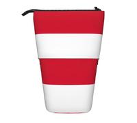 SDEGTHO Flag Of Monaco Standing Pencil Case,Cute Stand Up Pencils Pouch,Telescopic Pen Pouches,Portable Pens Holder, Black, One Size, Fashion