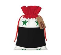 SDEGTHO Flag Of The Syrian Arab Republic 1pcs Durable Material Tote Bag 8.3x11.8in With Drawstring Choice For Halloween Stylish Gift