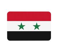 SDEGTHO Flag of The Syrian Arab Republic Printing Bath Mat Diatomaceous Shower Mat Non-Slip Super Absorbent Mats for Bathroom Kitchen Laundry