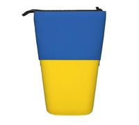 SDEGTHO Flag of Ukraine Cute Telescopic Pencil Case,Students Pen Holder,Stationery Storage for School College Supplies