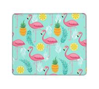 SDEGTHO Flamingo Smooth Surface Lock Edge Mouse Pad Durable Rubber Base Desk Mat for Precise Cursor Control