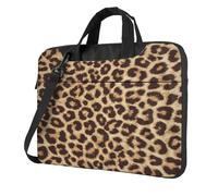 SDEGTHO Fun Leopard Print Print Multi-Pocket Laptop Bag Shoulder Crossbody Case Shockproof Computer Briefcase For Sports