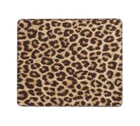 SDEGTHO Fun leopard print Smooth Surface Lock Edge Mouse Pad Durable Rubber Base Desk Mat for Precise Cursor Control