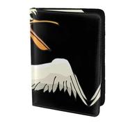 SDEGTHO Funny Pelican Printing Passport Holder for Travel Must Have,Passport Cover Case for Travel Accessories for Women Men