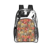 SDEGTHO Funny Sloths Printed Clear Backpack with Top Handle, Transparent Bag for Concerts Festivals Women Daily