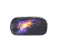 SDEGTHO Galaxy in The Universe Printed See-Through Pencil Case, Large Capacity Single Compartment, Protective Storage for Pens