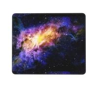 SDEGTHO Galaxy in The Universe Smooth Surface Lock Edge Mouse Pad Durable Rubber Base Desk Mat for Precise Cursor Control