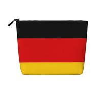 SDEGTHO German Flag Versatile Travel Bag Makeup Bag Large Capacity Cosmetic Pouch Zipper Bag Toiletry Bag, Black, One Size
