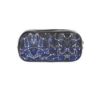 SDEGTHO Glow in The Dark Printed See-Through Pencil Case, Large Capacity Single Compartment, Protective Storage for Pens
