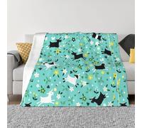 SDEGTHO Goat Frolic Printing Ultra Soft Micro Fleece Anti Pilling Flannel Sofa Blanket For Camping Travel