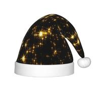 SDEGTHO Gold Black Kids Santa Hat Red Santa Comfortable Christmas For Children Holiday Xmas
