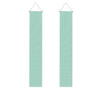 SDEGTHO Green Polka Dots Large Funny Spring Door Decorations Kit, Spring Sign Banner for Home School Office Decor