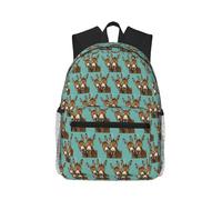 SDEGTHO Happy Donkey Printed Casual Backpack Spacious Rucksack With Multi Pockets For Travel Outdoor Activities