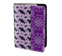 SDEGTHO Happy Halloween Printing Passport Holder Cover Wallet Cowhide Card Case Travel Must Have Accessories for Women Men