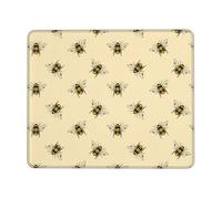 SDEGTHO Honey Bee Full Coverage Desk Pad and Mouse Mat, Lock Edge Non-Slip Design for Extended Use with Computer