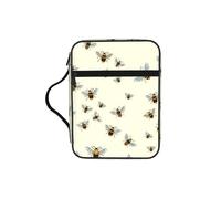 SDEGTHO Honey bee. Multifunctional Bible Organizer Bag with Inner Compartments Practical Book Bag for School Library