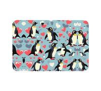 SDEGTHO I Love Penguins Printing Bath Mat Diatomaceous Shower Mat Non-Slip Super Absorbent Mats for Bathroom Kitchen Laundry