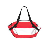 SDEGTHO Indonesian flag Stylish Printed Round Picnic Blanket Tote, 2-in-1 Waterproof Mat for Camping & Outdoor Activities