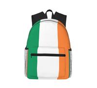 SDEGTHO Irish Flag Printed Casual Backpack Spacious Rucksack With Multi Pockets For Travel Outdoor Activities