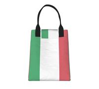 SDEGTHO Italian Flag Reusable Paper Bag For Office Workers, Suitable For Picnic, Travel, More