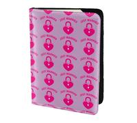 SDEGTHO Just Married Printing Passport Holder Cover Wallet Cowhide Card Case Travel Must Have Accessories for Women Men