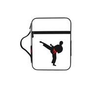 SDEGTHO Karate Boy Vector Changeable Belt Color Multifunctional Bible Organizer Bag with Inner Compartments Practical Book Bag for School Library