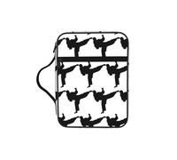 SDEGTHO Karate Fashion Printed Bible Carrying Pouch Waterproof Oxford Bag with Organizer Pockets for Students & Adults