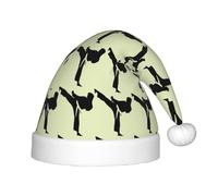 SDEGTHO Karate-Highkick-Icon Baby Santa Toddler Christmas Hat For New Year Party Headwear Extra Thicken Classic Fur