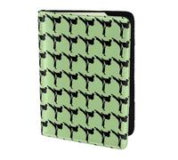 SDEGTHO Karate-Highkick-Icon Printing Passport Holder Cover Wallet Cowhide Card Case Travel Must Have Accessories for Women Men