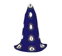 SDEGTHO Kentucky State Flag Masquerade Ball Costume Hooded Cape For Teenagers Witch Vampire Wizard Cosplay Gear Long Cape