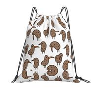 SDEGTHO Kiwi Bird Cute Printed Drawstring Backpack Gym Bag, Lightweight Water-Resistant Sports Backpack For Men Women, Yoga, Running, Workout