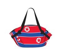 SDEGTHO Korean flag Stylish Printed Round Picnic Blanket Tote, 2-in-1 Waterproof Mat for Camping & Outdoor Activities