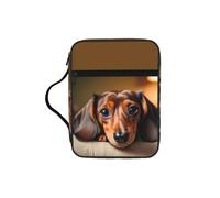 SDEGTHO Labrador Dog Sofa Printed Church Bible Bag, Scripture Carrying Case for School, Durable Book Sleeve Organizer