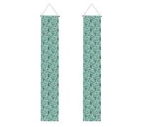 SDEGTHO Llama Alpaca Green Large Funny Spring Door Decorations Kit, Spring Sign Banner for Home School Office Decor