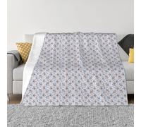 SDEGTHO Llama Cartoon Pattern Printing Ultra Soft Micro Fleece Anti Pilling Flannel Sofa Blanket For Camping Travel