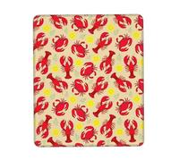 SDEGTHO Lobster And Crab Mouse Pad With Anti-Fray Stitching, Non-Slip Rubber Base Computer Mouse Pads For Wireless Mouse