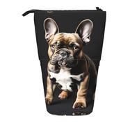 SDEGTHO Long Ears French Bulldog Cute Telescopic Pencil Case,Students Pen Holder,Stationery Storage for School College Supplies