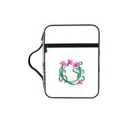 SDEGTHO Lotus Flower Namaste Multifunctional Bible Organizer Bag with Inner Compartments Practical Book Bag for School Library