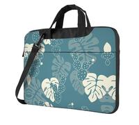 SDEGTHO Luxury Cute Leaves Print Multi-Pocket Laptop Bag Shoulder Crossbody Case Shockproof Computer Briefcase For Sports