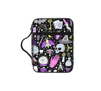 SDEGTHO Magic Witch Witchcraft Bohemian Drawing Multifunctional Bible Organizer Bag with Inner Compartments Practical Book Bag for School Library