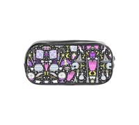 SDEGTHO Magic Witch Witchcraft Bohemian Drawing Printed See-Through Pencil Case, Large Capacity Single Compartment, Protective Storage for Pens