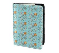 SDEGTHO Marine Sea Life Printing Passport Holder Cover Wallet Cowhide Card Case Travel Must Have Accessories for Women Men