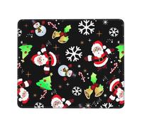 SDEGTHO Merry Christmas 1 Smooth Surface Lock Edge Mouse Pad Durable Rubber Base Desk Mat for Precise Cursor Control