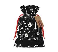 SDEGTHO Music Symbols Love 1pcs Durable Material Tote Bag 8.3x11.8in With Drawstring Choice For Halloween Stylish Gift