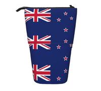 SDEGTHO New Zealand Flag Cute Telescopic Pencil Case,Students Pen Holder,Stationery Storage for School College Supplies